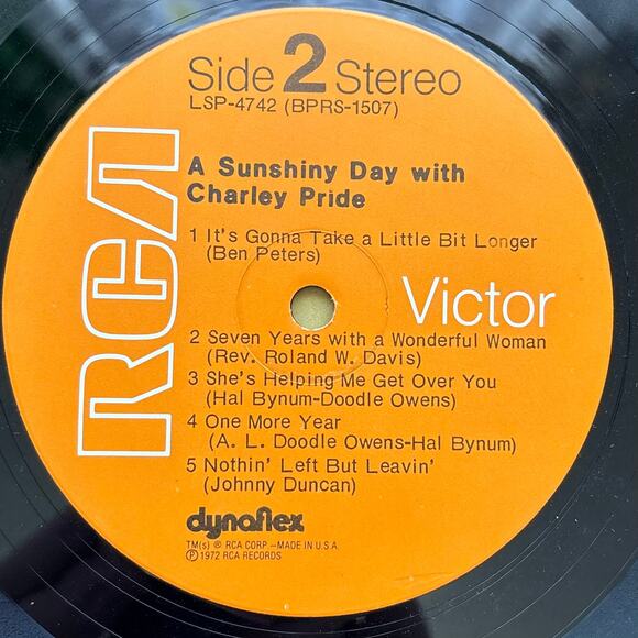 Vintage 1972 A Sunshiny Day with Charley Pride Vinyl Album RCA Stereo Records - Picture 7 of 7